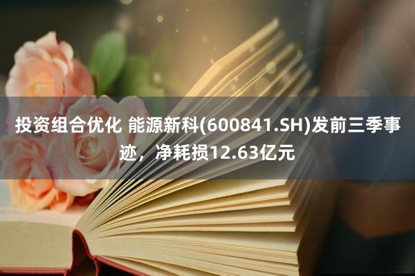 投资组合优化 能源新科(600841.SH)发前三季事迹，净耗损12.63亿元