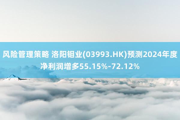 风险管理策略 洛阳钼业(03993.HK)预测2024年度净利润增多55.15%-72.12%