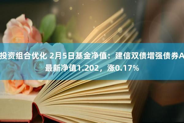 投资组合优化 2月5日基金净值：建信双债增强债券A最新净值1.202，涨0.17%